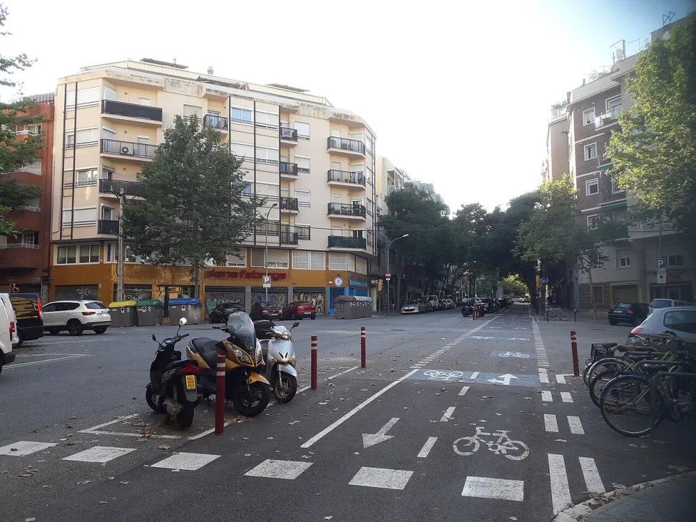 A street in the Navas neighborhood, Barcelona