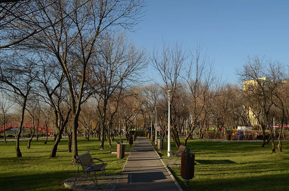 Un parc arboré de Bucarest