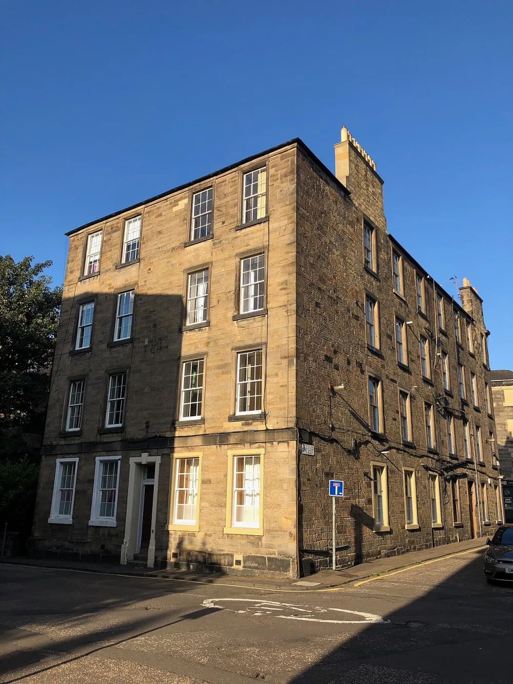 A street of Victorian tenements in Sciennes, Edinburgh