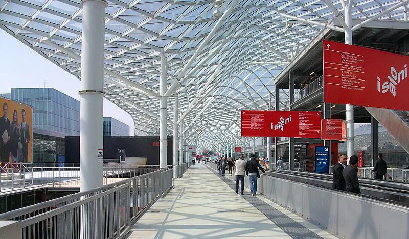 Die Fiera Milano in Rho, mit der Vela von Fuksas