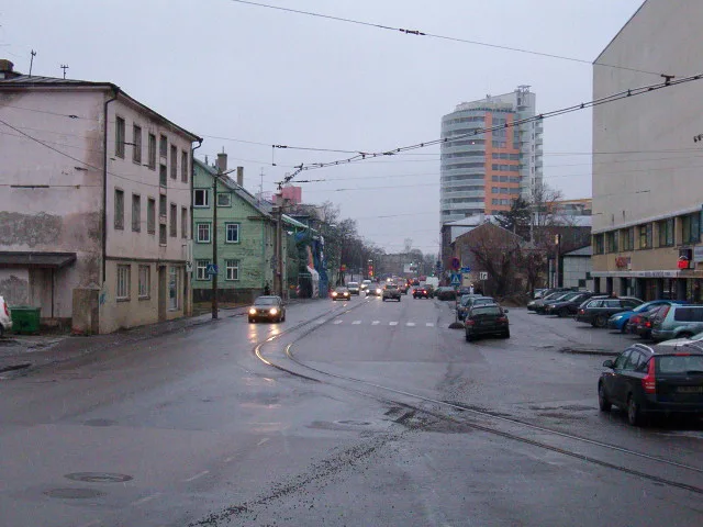 Inicio de la calle Tondi en Kitseküla, Tallin