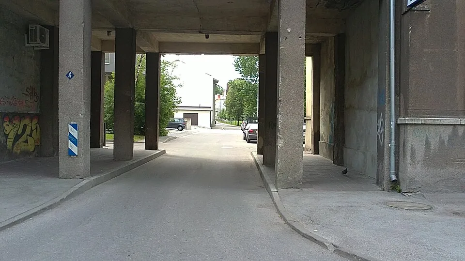 Allika street in the Tatari area, central Tallinn