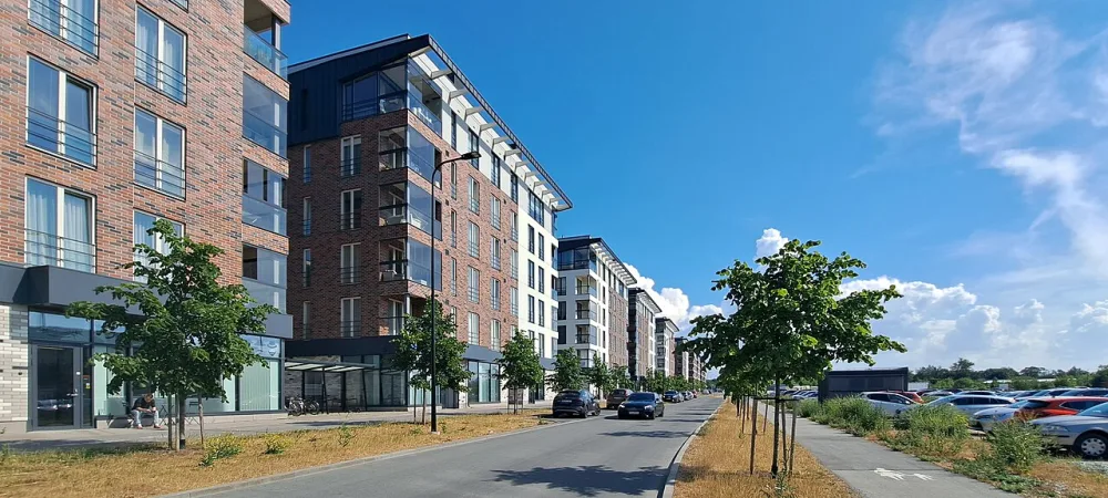 The new residential buildings of the Uus-Veerenni neighbourhood in Tallinn