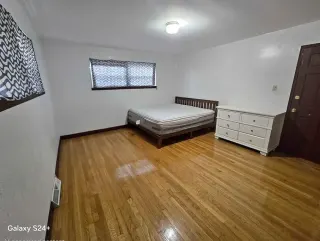 Bedroom in lived-in flat, Sauna