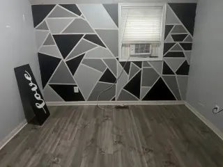 Leeres Zimmer zum Einrichten